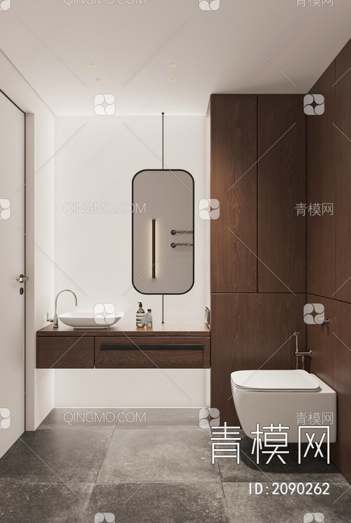卫生间 洗手台3D模型下载【ID:2090262】