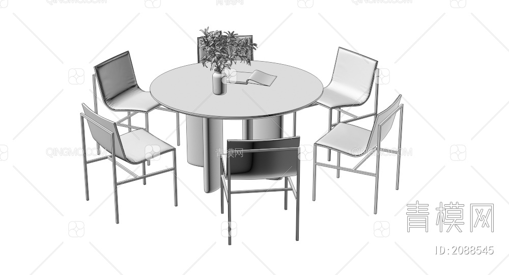 餐桌椅3D模型下载【ID:2088545】