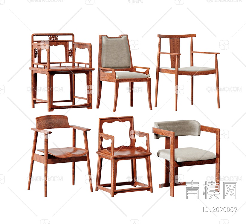 椅子3D模型下载【ID:2090059】