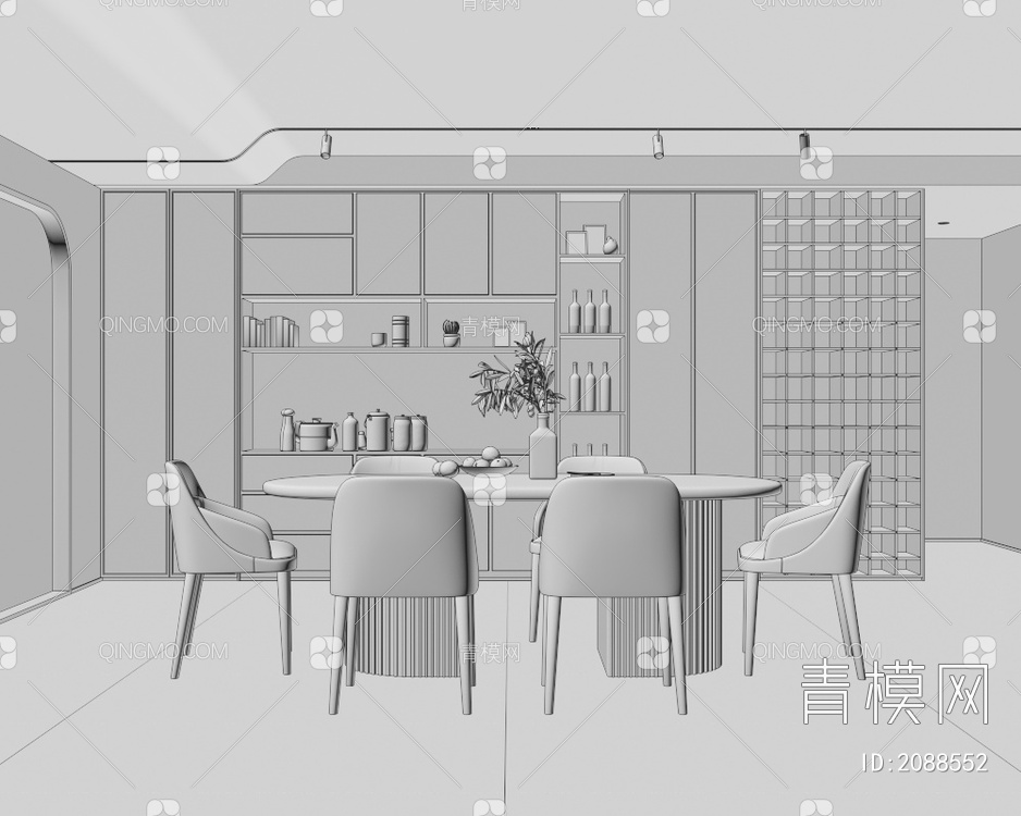 餐厅3D模型下载【ID:2088552】