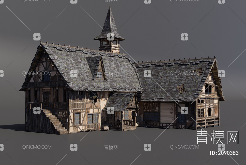 中世纪房屋3D模型下载【ID:2090383】