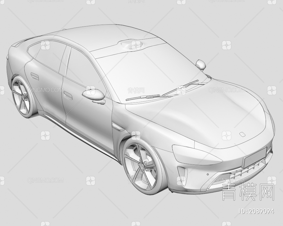 小米汽车_新能源3D模型下载【ID:2089094】