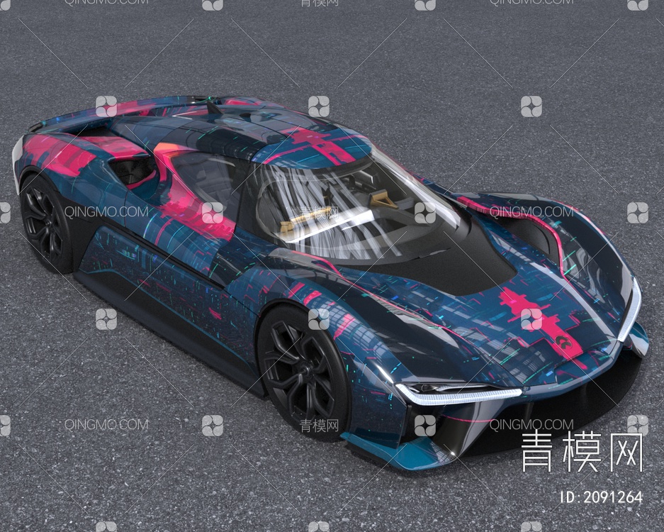 蔚来ep9汽车3D模型下载【ID:2091264】