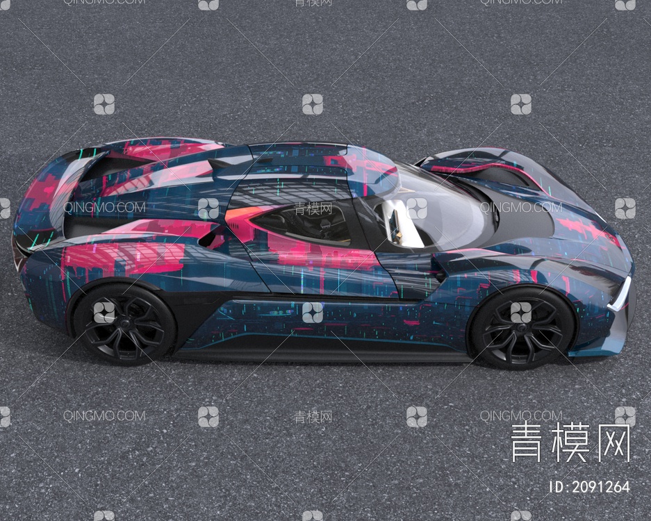 蔚来ep9汽车3D模型下载【ID:2091264】