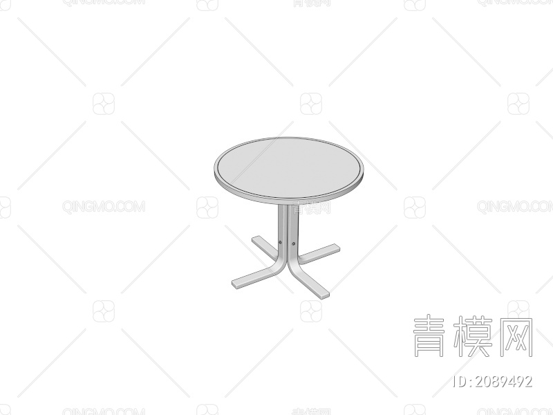 复古实木岩板餐桌3D模型下载【ID:2089492】