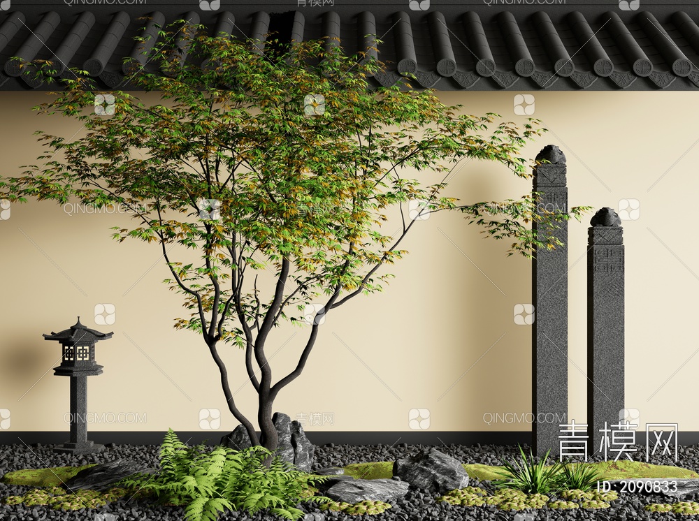 庭院景观树3D模型下载【ID:2090833】