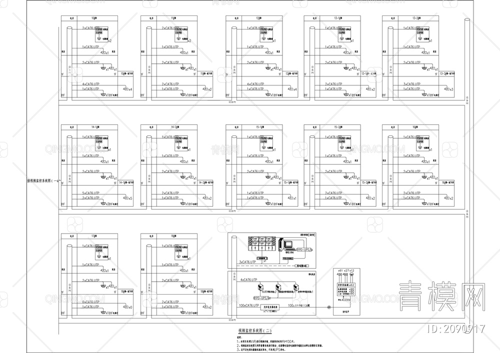 智慧小区智能化工程施工图【ID:2090917】