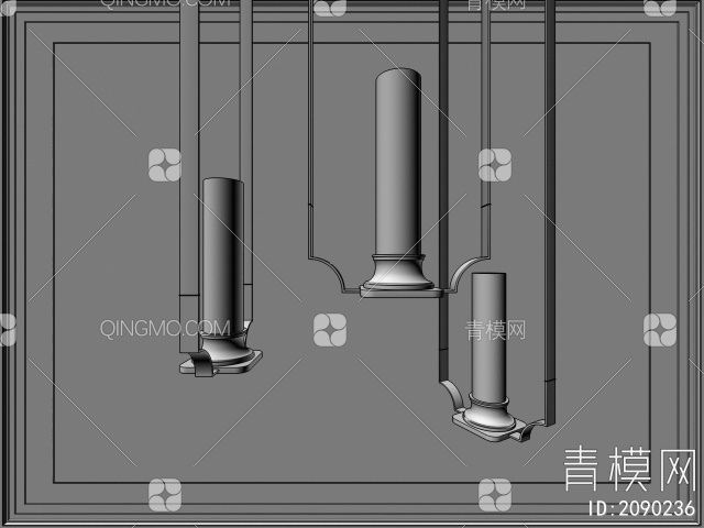 吊灯3D模型下载【ID:2090236】