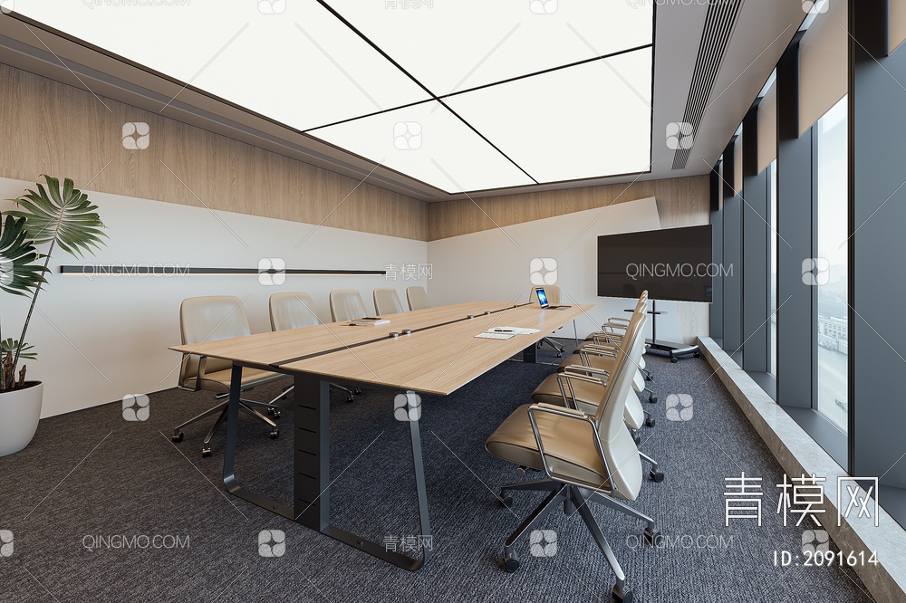 会议室3D模型下载【ID:2091614】