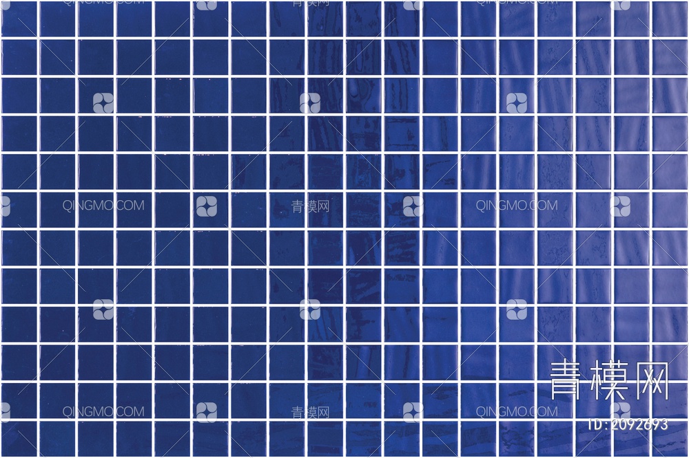 蓝色瓷砖马赛克墙面贴图下载【ID:2092693】