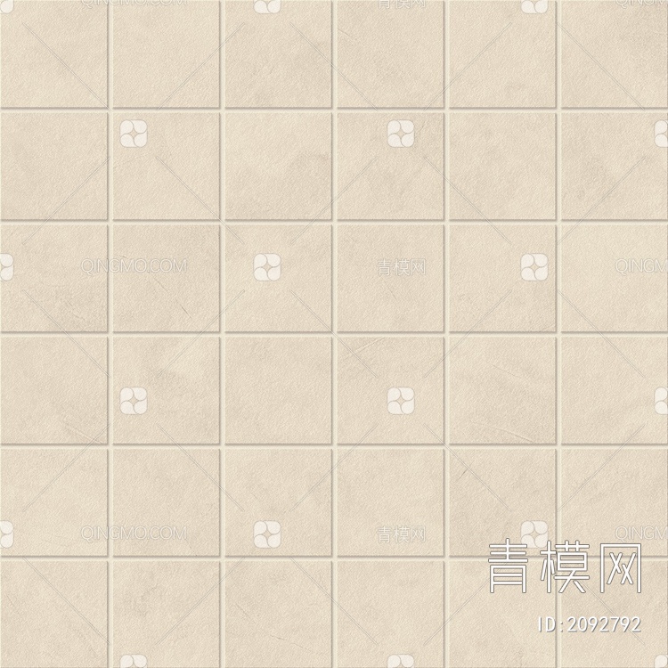 奶白色瓷砖马赛克墙面地面1贴图下载【ID:2092792】