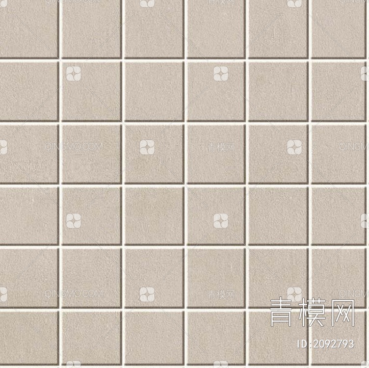 奶白色瓷砖马赛克墙面地面1贴图下载【ID:2092793】