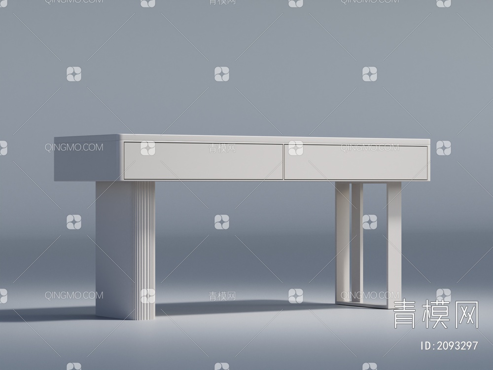 办公桌，书桌，家具，实木家具，桌椅3D模型下载【ID:2093297】