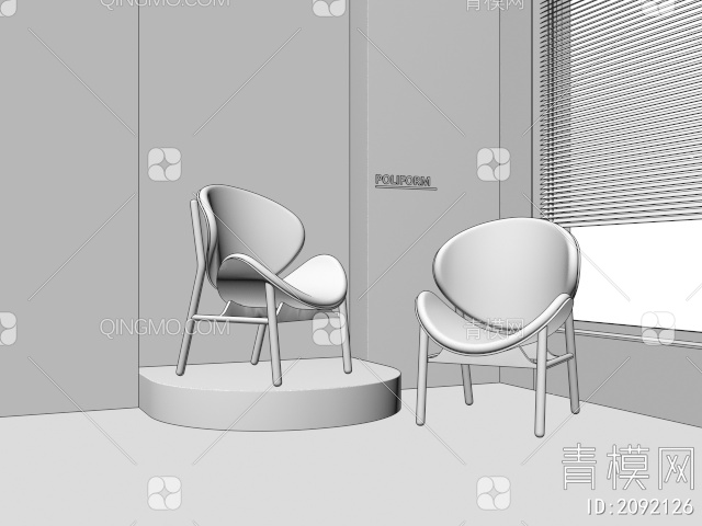 单椅 休闲椅3D模型下载【ID:2092126】