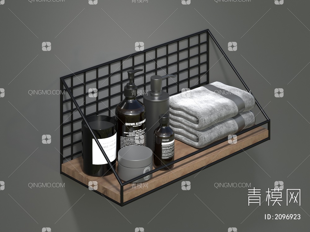 置物架，卫浴小件，毛巾架，毛巾挂架3D模型下载【ID:2096923】