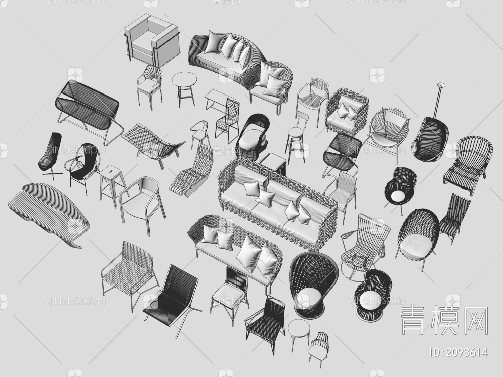 家具3D模型下载【ID:2093614】