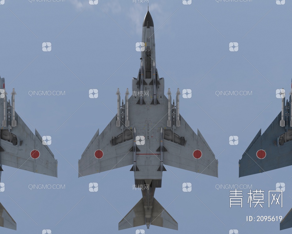 日本F4EJkai白尾鸠战斗机5套涂装3D模型下载【ID:2095619】