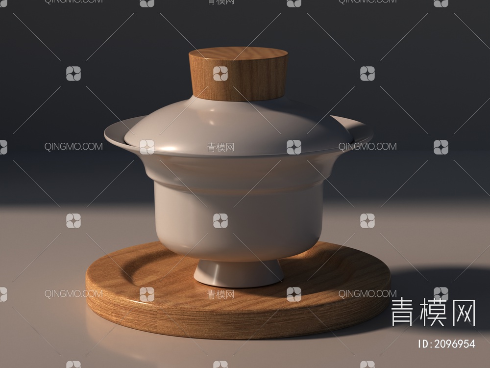 茶杯，茶具，陶瓷茶碗，瓷器3D模型下载【ID:2096954】