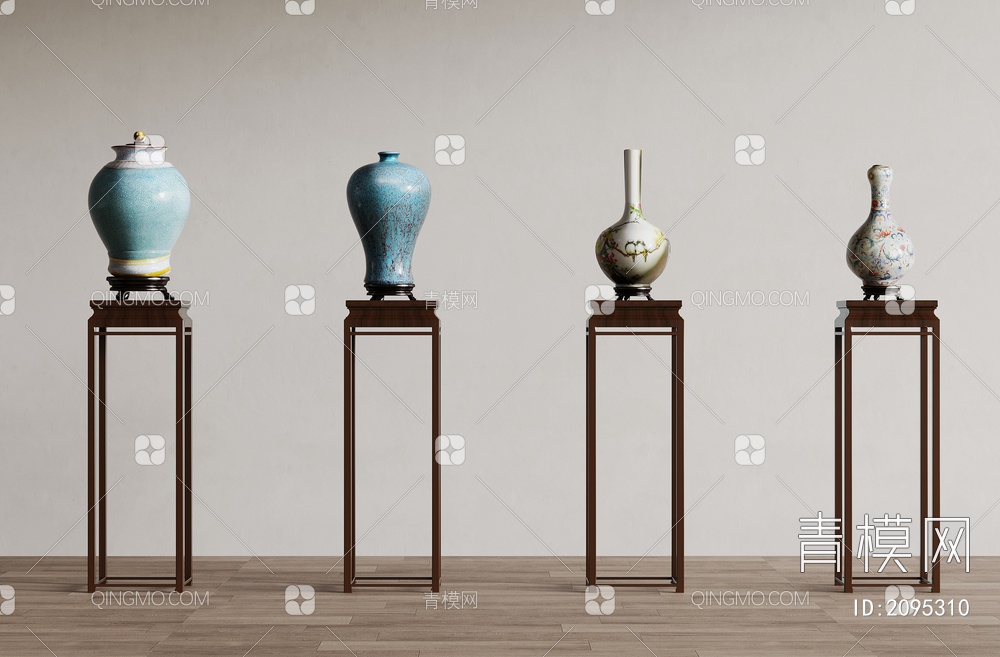 陶瓷器械青花瓷3D模型下载【ID:2095310】