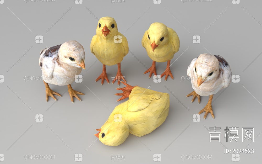 小鸡3D模型下载【ID:2094523】