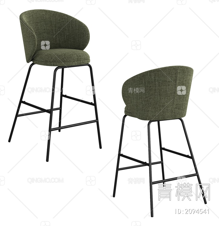 吧台椅 吧椅3D模型下载【ID:2094541】