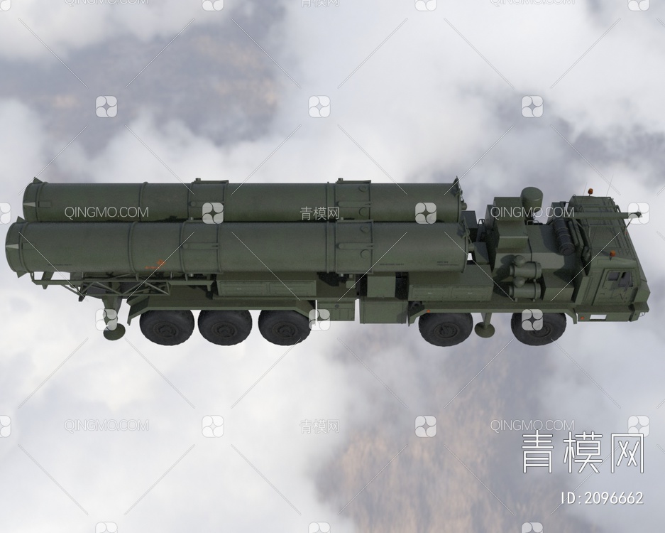 俄罗斯S500防空导弹车3D模型下载【ID:2096662】