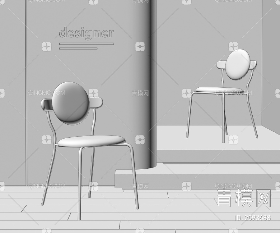 休闲椅3D模型下载【ID:2093688】