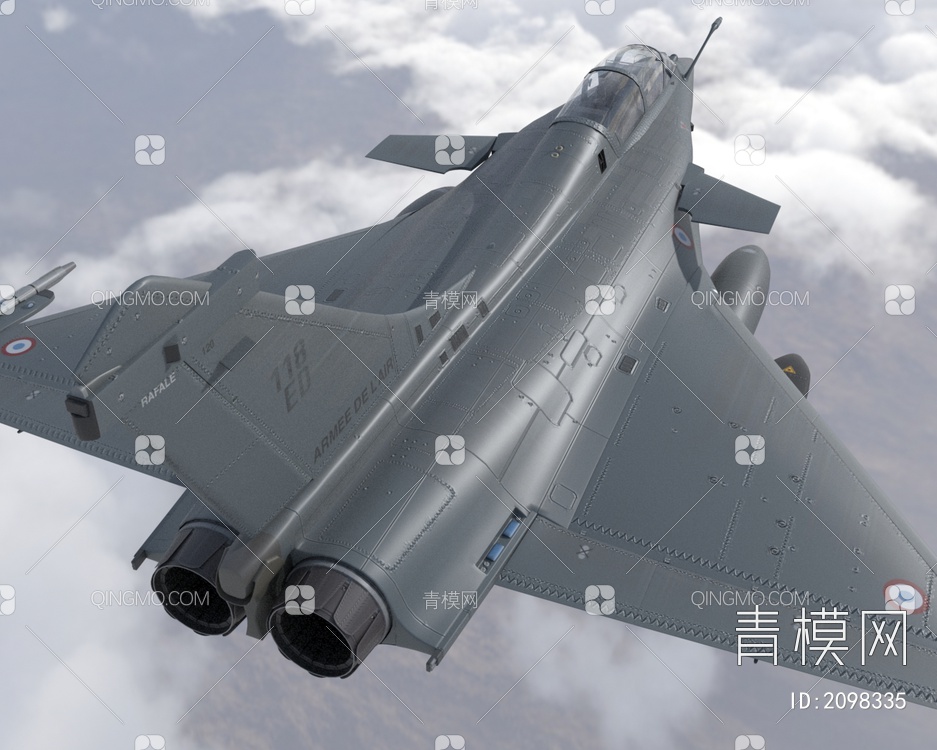 法国达索阵风战斗机3D模型下载【ID:2098335】