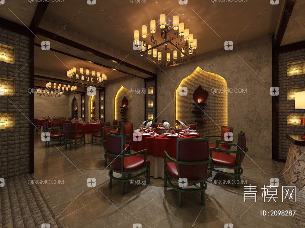 餐厅3D模型下载【ID:2098287】