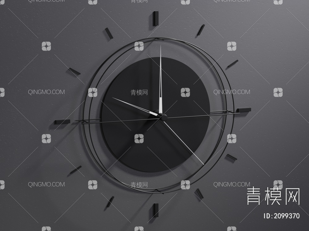 时钟，挂钟3D模型下载【ID:2099370】