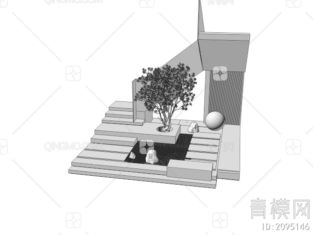 楼梯3D模型下载【ID:2095146】