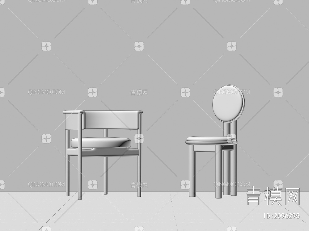 单椅 椅子3D模型下载【ID:2096295】