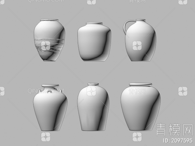 陶瓷摆件3D模型下载【ID:2097595】