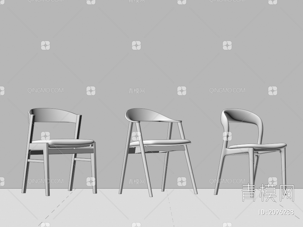 单椅 椅子3D模型下载【ID:2096288】
