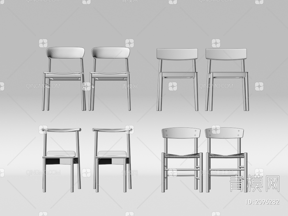 单椅 椅子3D模型下载【ID:2096282】