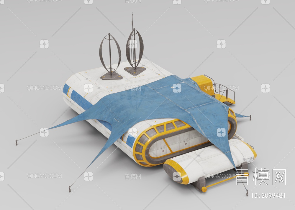 器材 月球基地设施3D模型下载【ID:2099481】