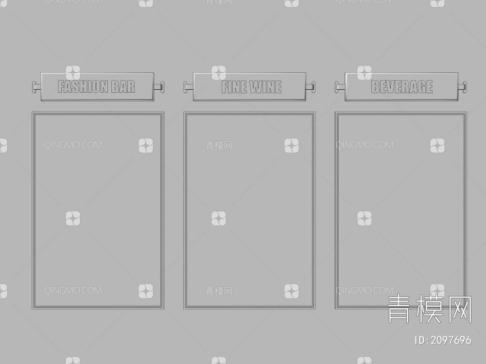 灯箱3D模型下载【ID:2097696】