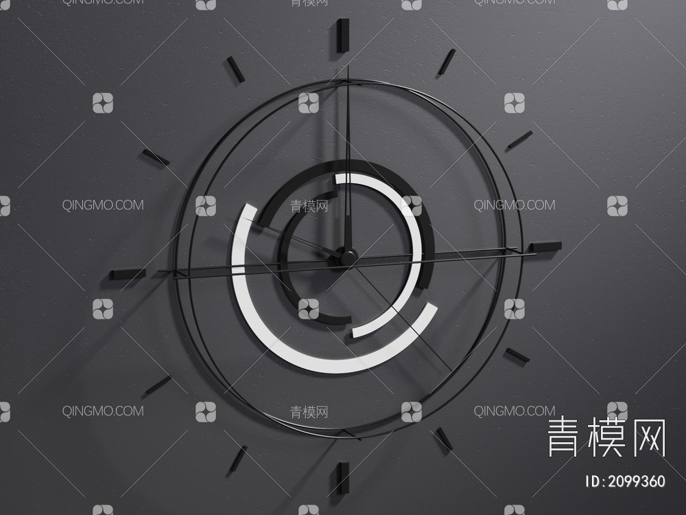时钟，挂钟3D模型下载【ID:2099360】