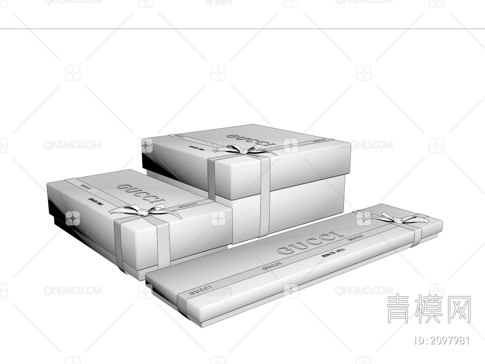 包装盒3D模型下载【ID:2097981】