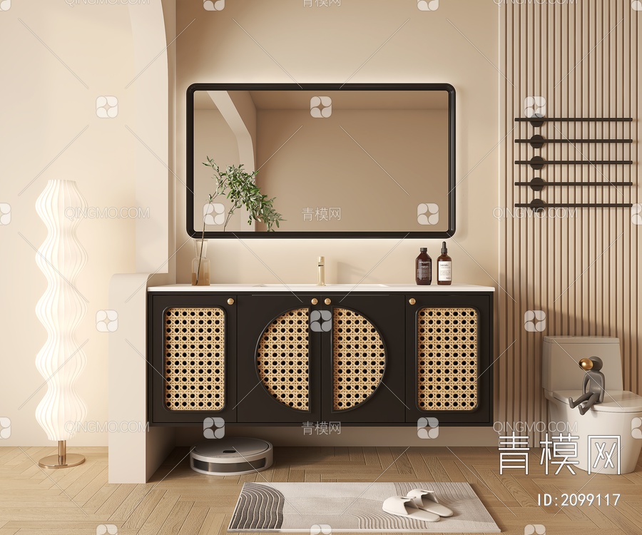 浴室柜3D模型下载【ID:2099117】