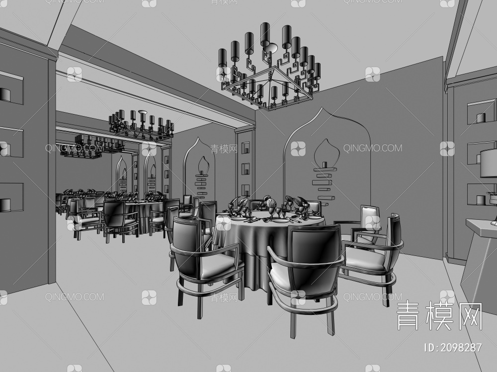餐厅3D模型下载【ID:2098287】