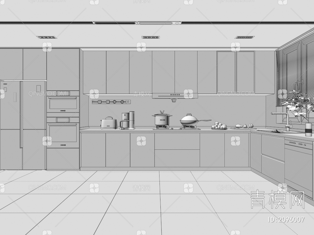 厨房3D模型下载【ID:2096007】