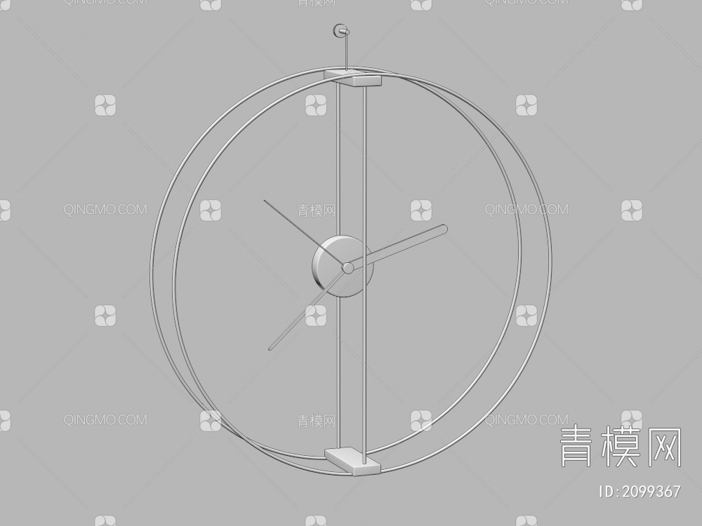 时钟，挂钟3D模型下载【ID:2099367】