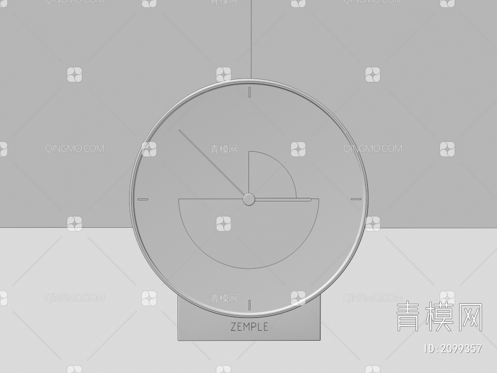 时钟，闹钟3D模型下载【ID:2099357】