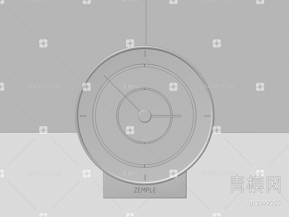 时钟，闹钟3D模型下载【ID:2099355】