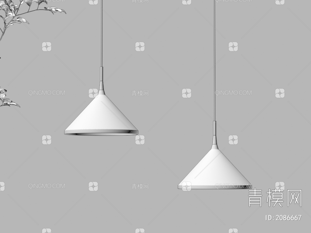 吊灯，灯具，氛围灯，吊灯3D模型下载【ID:2086667】