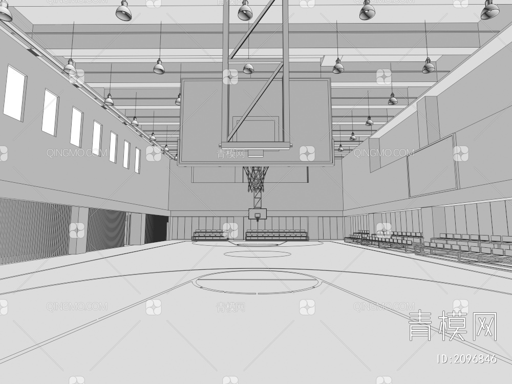 篮球馆3D模型下载【ID:2096846】