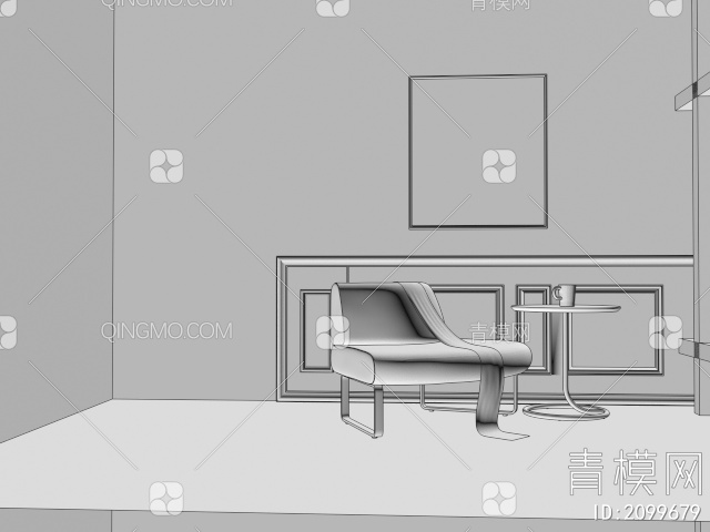 单椅3D模型下载【ID:2099679】