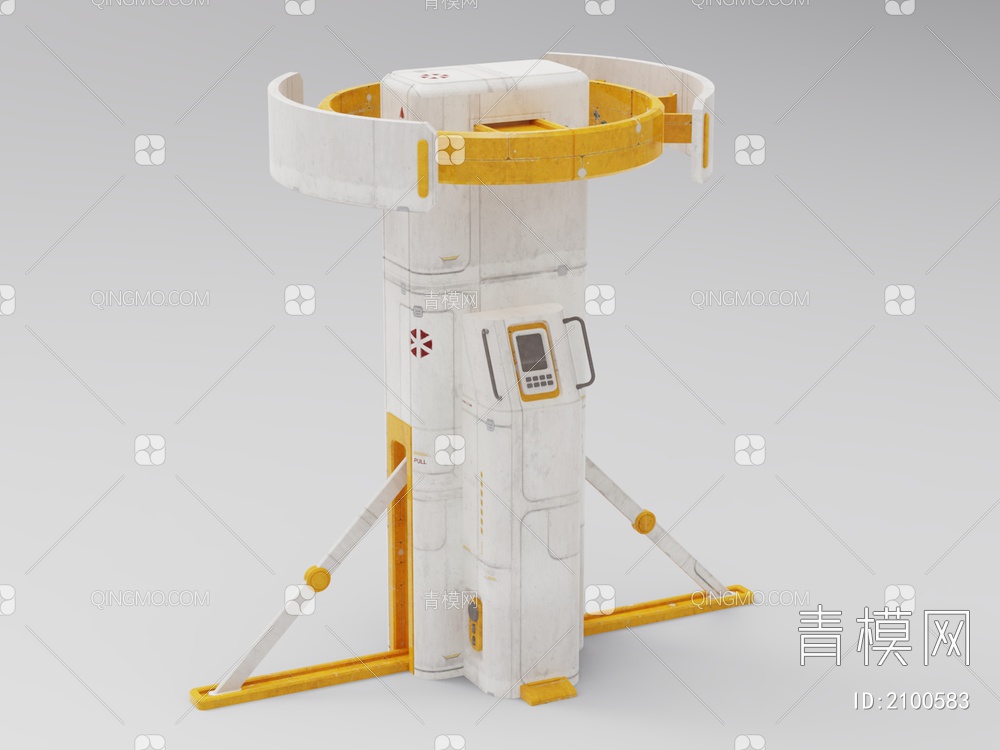 航天器材 月球基建3D模型下载【ID:2100583】