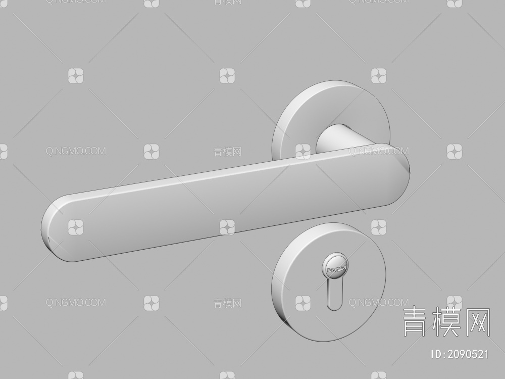 门锁，门具五金，木门配件3D模型下载【ID:2090521】
